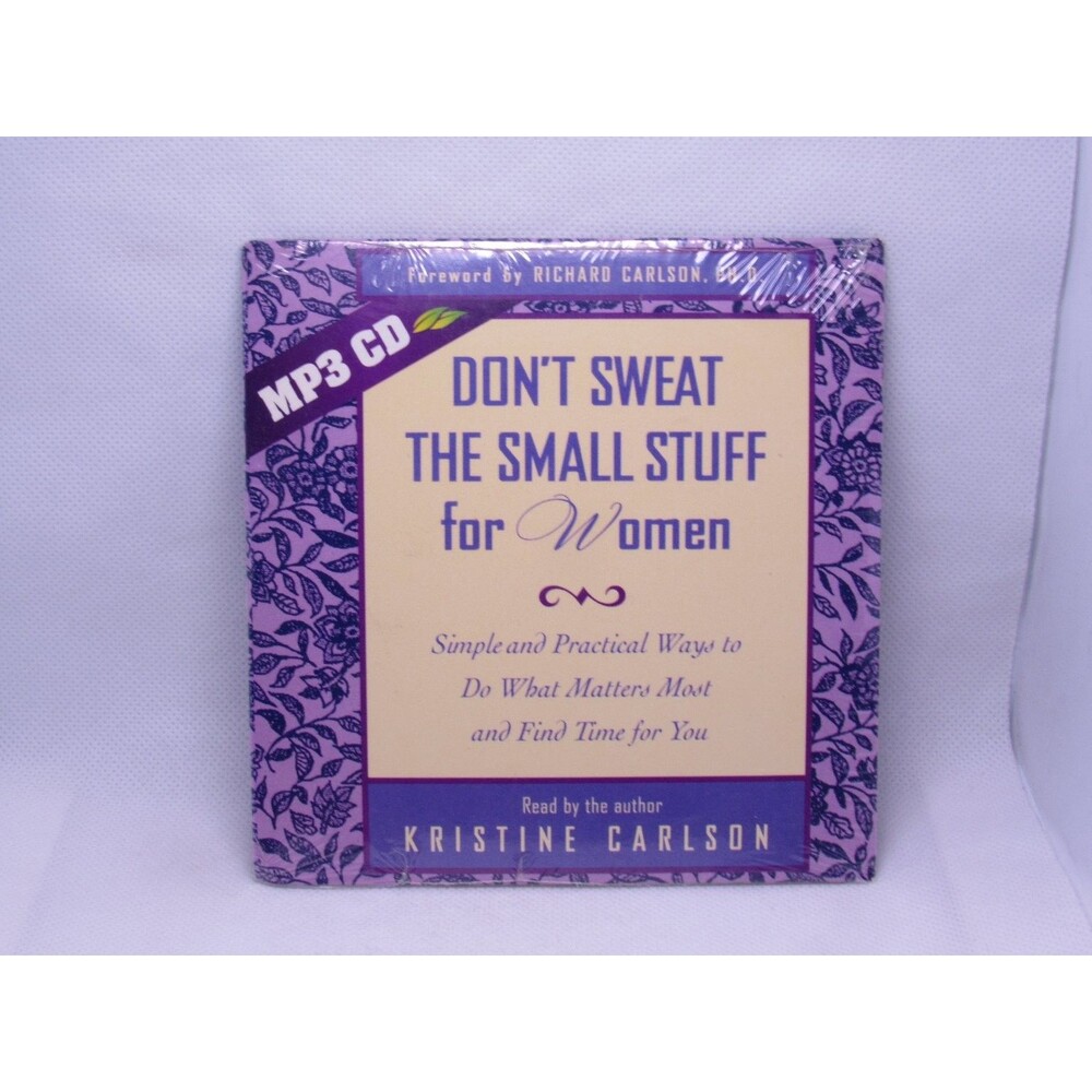 Kristine Carlson – Don't Sweat The Small Stuff for Women MP3 CD 2001 Hyperion